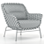 Modern Teulat Sadira Armchair Design 3D model small image 3