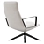 Contemporary high back lounge chair 3D model small image 2