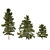 3 Cyprus Cedar Tree Models 3D model small image 4