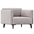 BoConcept Modena Armchair - Modern Elegance 3D model small image 1