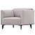 BoConcept Modena Armchair - Modern Elegance 3D model small image 2