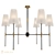 Modern Tida Series Chandelier 3D model small image 1