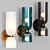 Elite Glass Wall Sconce Lamp 3D model small image 1