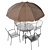 Brenner Metal Outdoor Dining Set 3D model small image 3