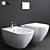  D.2 Rimless Wall Mounted Toilet 3D model small image 1