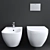  D.2 Rimless Wall Mounted Toilet 3D model small image 3