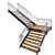 Modern Stair 3D Model FBX 3D model small image 3