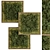 Wooden Vertical Garden Wall Decor 3D model small image 1