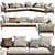 Modern Flexform Romeo Sofa Design 3D model small image 1