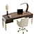 Elegance Collection Office Furnishings 3D model small image 4