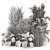 Versatile Outdoor Plant Bush Set 3D model small image 6