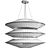 Modern Kyoto Chandelier 70cm 3D model small image 3