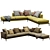 Flexform Romeo Sofa, 3D Model 3D model small image 2