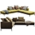 Flexform Romeo Sofa, 3D Model 3D model small image 4