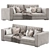 DV Home BEVERLY Low Divano Sofa 3D model small image 1