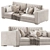 DV Home BEVERLY Low Divano Sofa 3D model small image 16