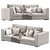 DV Home BEVERLY Low Divano Sofa 3D model small image 24