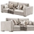 DV Home BEVERLY Low Divano Sofa 3D model small image 43