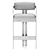 Vintage Style Brass Bar Stool 3D model small image 5