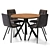 AERO Osaka Dining Set Eclectic 3D model small image 1