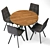 AERO Osaka Dining Set Eclectic 3D model small image 2