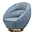 Modern UFO-inspired Armchair 3D model small image 1