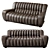 Elegant Vintage Style Sofa 3D model small image 1