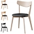 Modern Dining Chairs Set - Elegant Home Décor 3D model small image 1