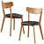 Modern Dining Chairs Set - Elegant Home Décor 3D model small image 3