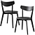 Modern Dining Chairs Set - Elegant Home Décor 3D model small image 4