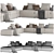  Flexform GROUNDPIECE Modular Sectional Sofa 3D model small image 2