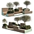 Urban Oasis Parklet with Lush Greenery 3D model small image 1