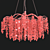 Elegant Willow Cascade Chandelier 3D model small image 2