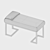 Richmond Upholstered Bench Cazarina 3D model small image 3