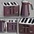 Sleek Black Chrome Kitchen Set 3D model small image 3