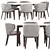 Sleek Leaf Dining Set by Bonaldo 3D model small image 1