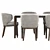 Sleek Leaf Dining Set by Bonaldo 3D model small image 2