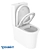 Duravit White Tulip Floor Combined Toilet 3D model small image 1