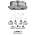 Elegant Crystal Ball Chandelier Light 3D model small image 1