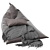 Cozy Grey Bean Bag 3D model small image 1