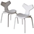 Fritz Hansen Grand Prix Chair 3D model small image 4