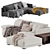 Elegant Poliform Bristol Sofa Set 3D model small image 4