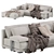 Elegant Poliform Bristol Sofa Set 3D model small image 5