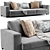 Modern Molteni&C Turner Sofa 2015 3D model small image 1