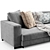 Modern Molteni&C Turner Sofa 2015 3D model small image 2