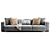 Modern Molteni&C Turner Sofa 2015 3D model small image 3