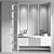 Modern Bathroom Furniture Set 3D model small image 6