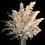 White Pampas Grass Bouquet 3D model small image 3