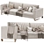 DV Home BEVERLY 320 Sofa 3D model small image 1