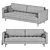 Elegant Luca Sofa: Timeless Comfort 3D model small image 6